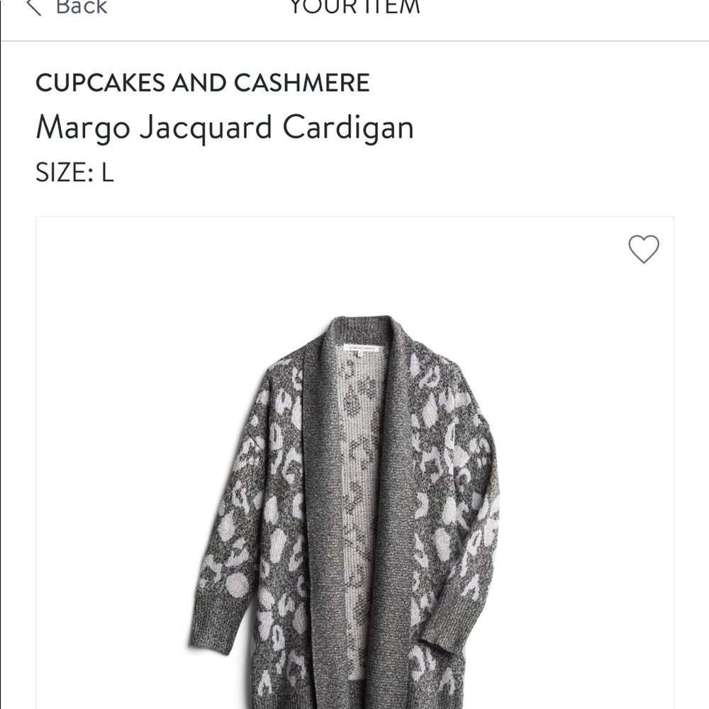Cupcakes and Cashmere Cardigan